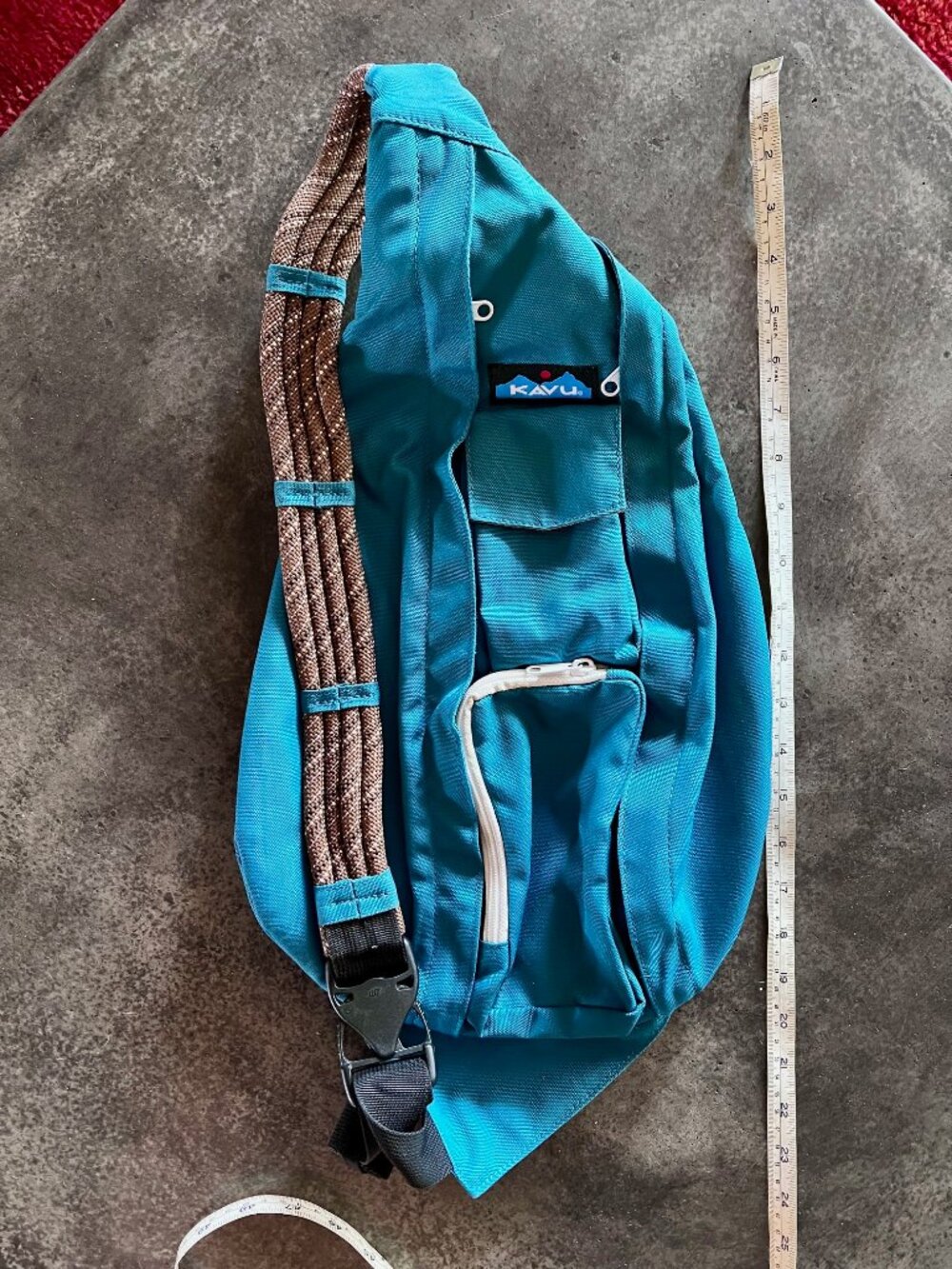 KAVU Rope Sling Crossbody Backpack Bag Travel in Tranquil